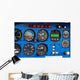 Instrument panel of a small airplane. Wall Mural