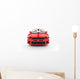 Red Rally Car Front Wall Decal