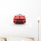 Red Rally Car Front Wall Decal
