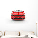 Red Rally Car Front Wall Decal