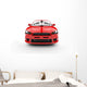 Red Rally Car Front Wall Decal