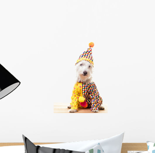 Circus Clown Dog Wall Decal