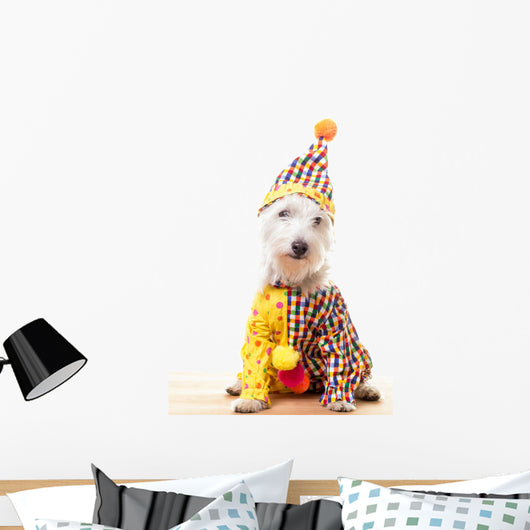 Circus Clown Dog Wall Decal