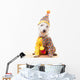 Circus Clown Dog Wall Decal