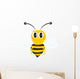 Bee White Wall Decal