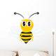 Bee White Wall Decal