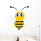 Bee White Wall Decal