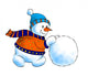 Snowman Snow Globe Rolls Wall Decal