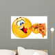 Emoticon Eating Pizza