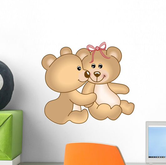 Teddy bears in love Wall Decal