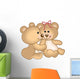 Teddy bears in love Wall Decal