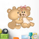 Teddy bears in love Wall Decal