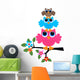 Three Colorful Owls