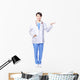 Doctor Woman Smile Showing Wall Mural