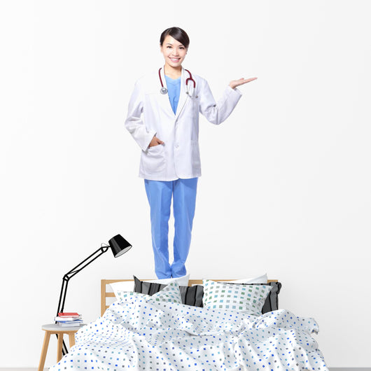 Doctor Woman Smile Showing Wall Mural
