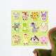 12 Chinese Zodiac Animal Stickers Wall Decal
