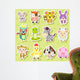 12 Chinese Zodiac Animal Stickers Wall Decal