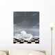 Unicorn Sits Surreal Seascape