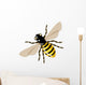Vector honey bee, illustration Wall Decal