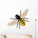 Vector honey bee, illustration Wall Decal