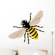 Vector honey bee, illustration Wall Decal