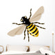 Vector honey bee, illustration Wall Decal