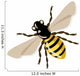 Vector honey bee, illustration Wall Decal
