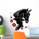 Cowgirl and Horse Head