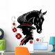 Cowgirl and Horse Head