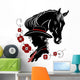 Cowgirl and Horse Head