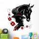 Cowgirl and Horse Head