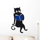 Cat Reading Wall Decal
