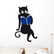 Cat Reading Wall Decal