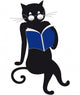 Cat Reading Wall Decal