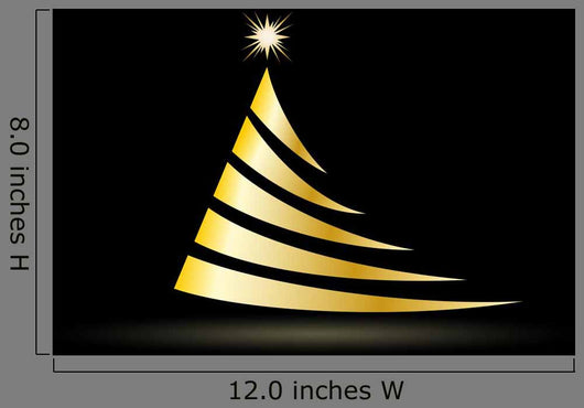 Creative Vector Golden Christmas tree Wall Mural