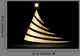 Creative Vector Golden Christmas tree Wall Mural