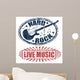 live music and hard rock stamps Wall Decal