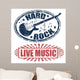 live music and hard rock stamps Wall Decal