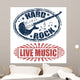 live music and hard rock stamps Wall Decal