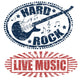 live music and hard rock stamps Wall Decal