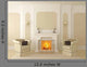 Armchairs near Fireplace