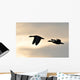 Graylag Geese in Flight Wall Mural