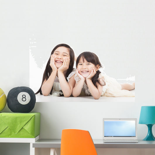 Happy Two Asian Girls