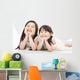 Happy Two Asian Girls