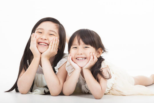 Happy Two Asian Girls