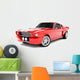 Red Classical Sports Car Wall Decal