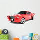 Red Classical Sports Car Wall Decal