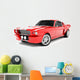 Red Classical Sports Car Wall Decal