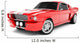 Red Classical Sports Car Wall Decal
