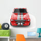 Red Classical Sports Car Wall Decal